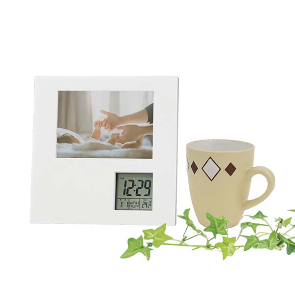 温度表示付 フォトフレームクロック （L判対応）