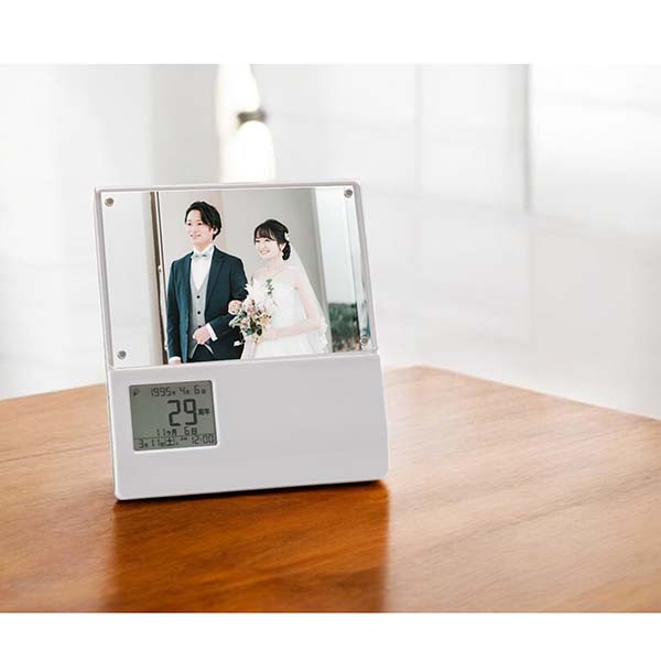 たいせつな日と声と 20秒録音可能 フォトフレームクロック