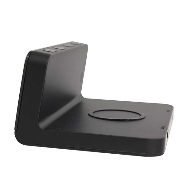 Qi対応 ワイヤレスチャージング機能付マルチタスククロック ワイヤレス＆USB充電