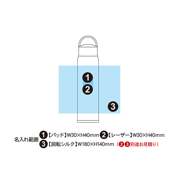 エアリーナ ステンレスキャリーボトル 500ml