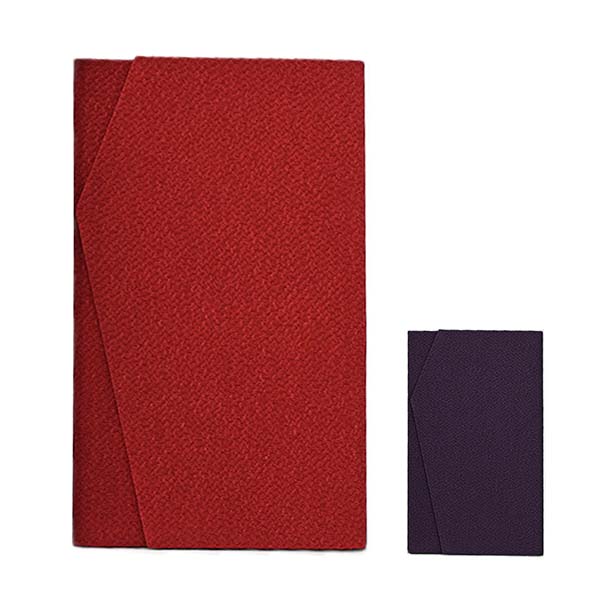 丹後ちりめん金封セット （レンガ・紫）