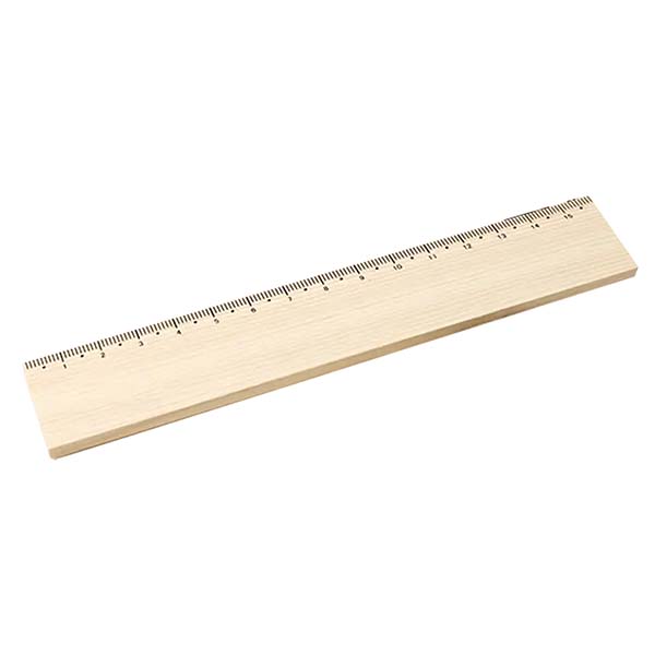 ヒノキ製 16cm定規