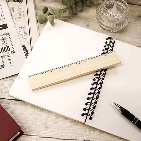 ヒノキ製 16cm定規