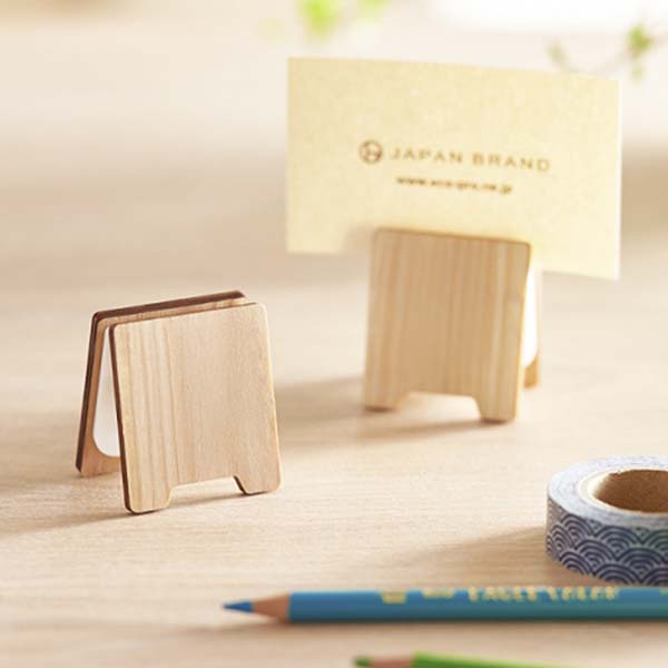 木製クリップ型メモスタンド（杉）