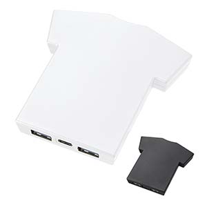Tシャツ・制服型 モバイルバッテリー 5000mAh