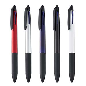 タッチペン付 3色ボールペン