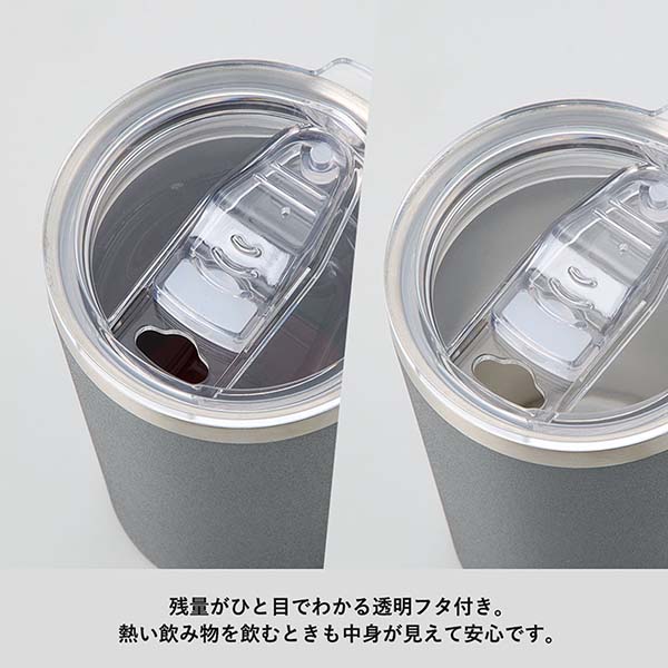 クリアフタ付 真空断熱ステンレスタンブラー Zalatto 350ml
