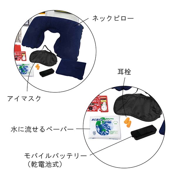 災害対策 23点スクエア型リュック入り防災セット