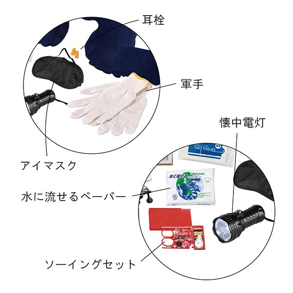 災害対策 23点エマージェンシーリュック入り防災セット