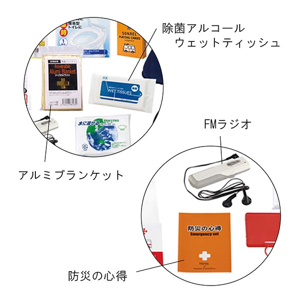 災害対策 23点エマージェンシーリュック入り防災セット