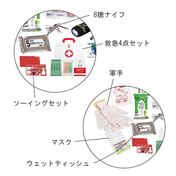 災害対策 27点エマージェンシーリュック入り防災セット