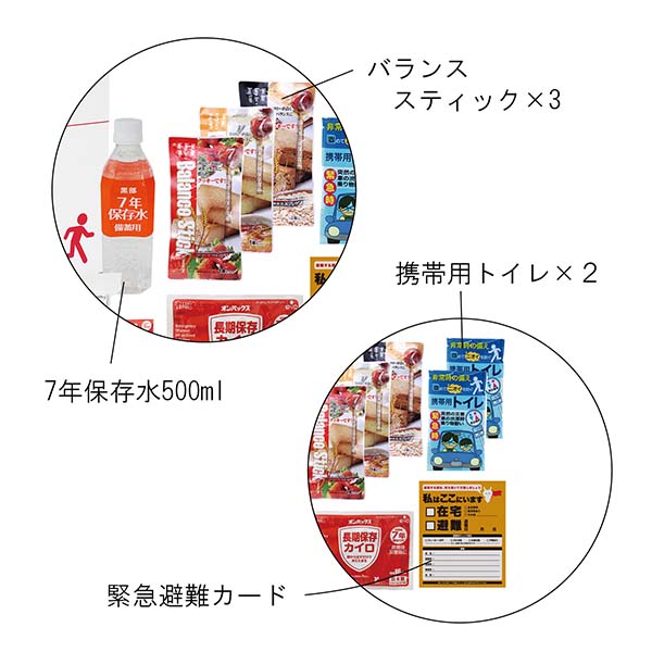 1DAY災害対策 防災セット 11点入り