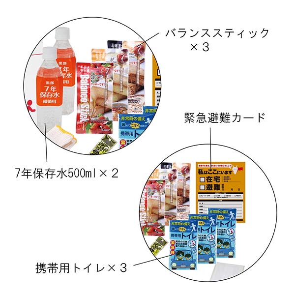 1DAY災害対策 防災セット 17点入り