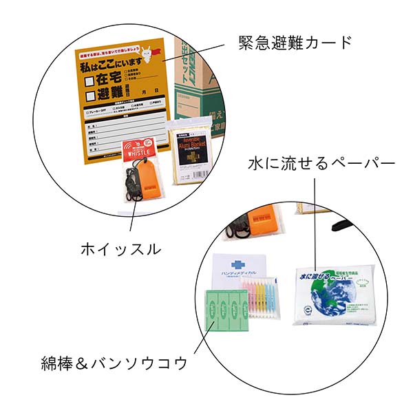 A4収納箱入り 非常用防災セット 12点入り