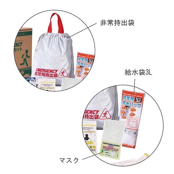 A4収納箱入り 非常用防災セット 17点入り