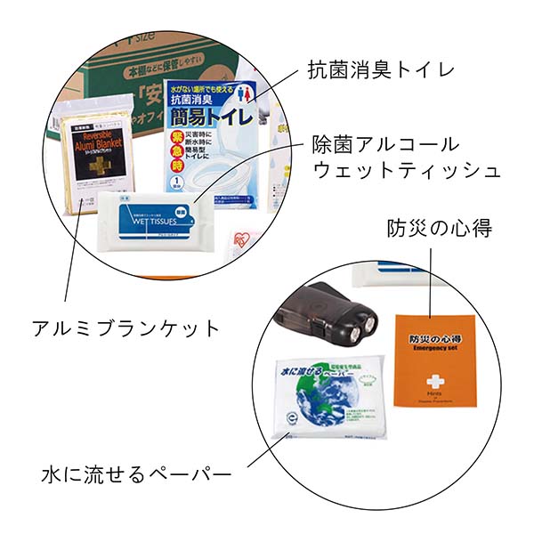 A4収納箱入り 非常用防災セット 17点入り