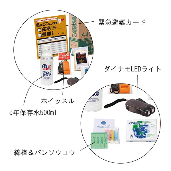A4収納箱入り 非常用防災セット 17点入り