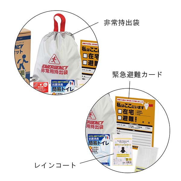B5収納箱入り 非常用防災セット 12点入り