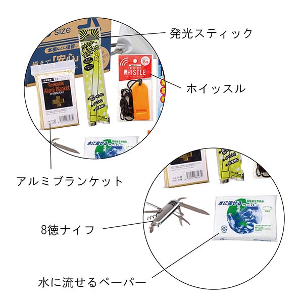 B5収納箱入り 非常用防災セット 12点入り