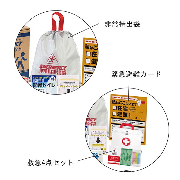 B5収納箱入り 非常用防災セット 13点入り