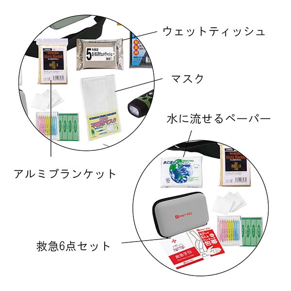 ショルダーバッグ入り 非常用防災セット 22点入り