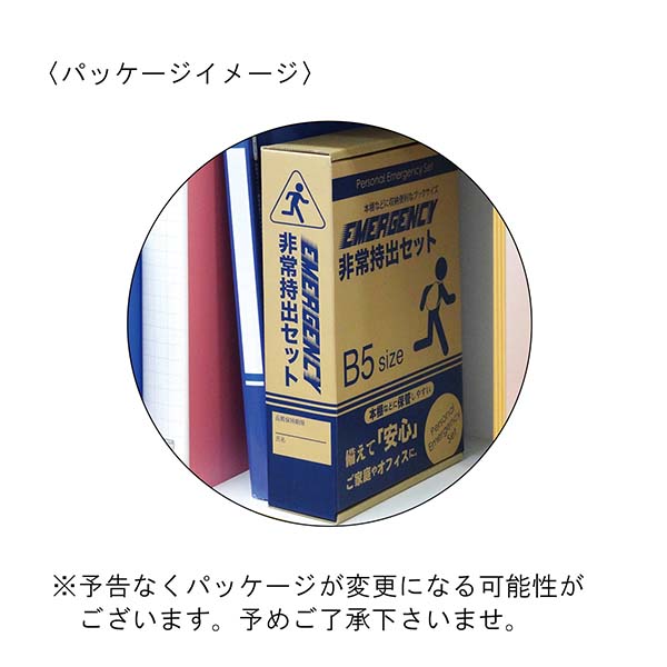 B5収納箱入り エマージェンシー防災セット 9点入り