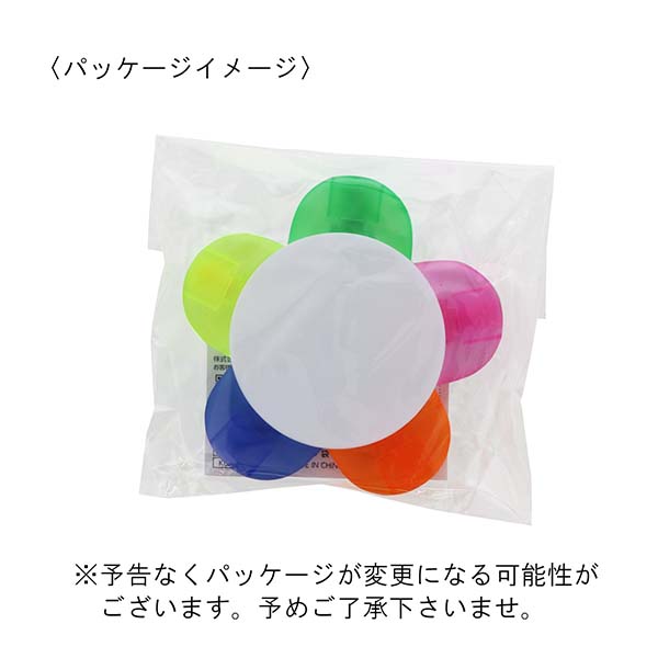 フラワー型 5色マーカーペン