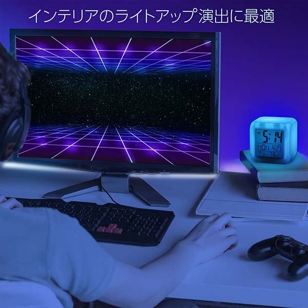 カラーチェンジ デジタルクロック