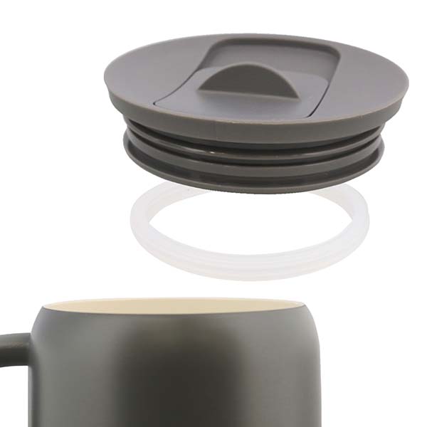 パール金属 カフェマグ ステンレスマグカップセラミック塗装 430ml