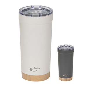 パール金属 バリスタリッチ フタ付真空ステンレスタンブラー 550ml