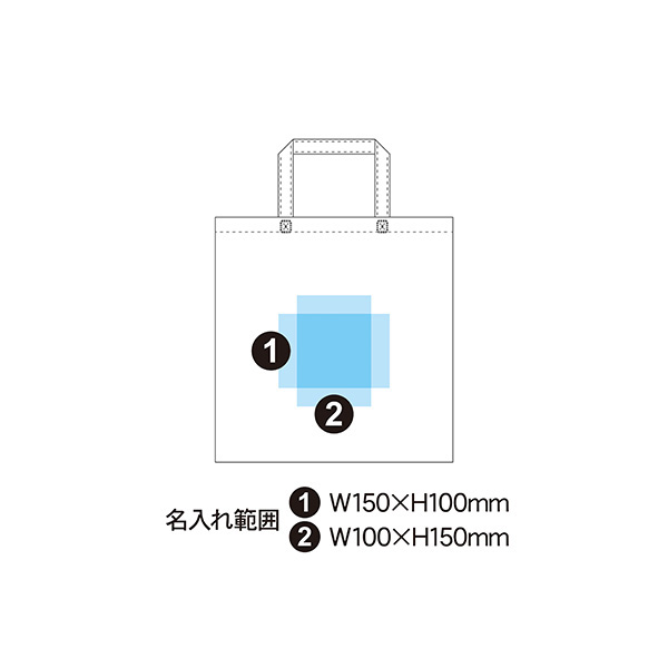 不織布バッグ 100g Sサイズ スクエアトートバッグ