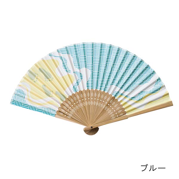 夏景色 イラスト扇子