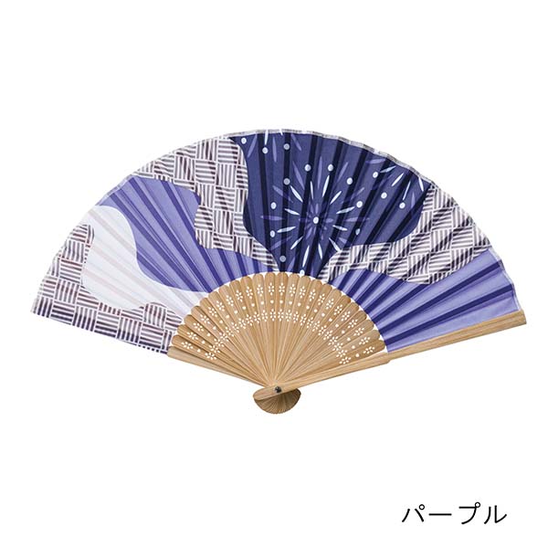 夏景色 イラスト扇子
