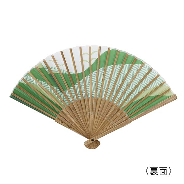 夏景色 イラスト扇子