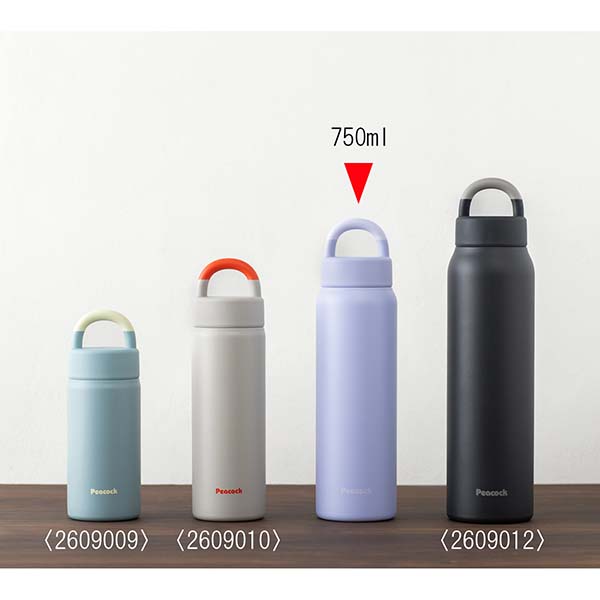 ピーコック ハンドル付きステンレスボトル 750ml AEZ-75