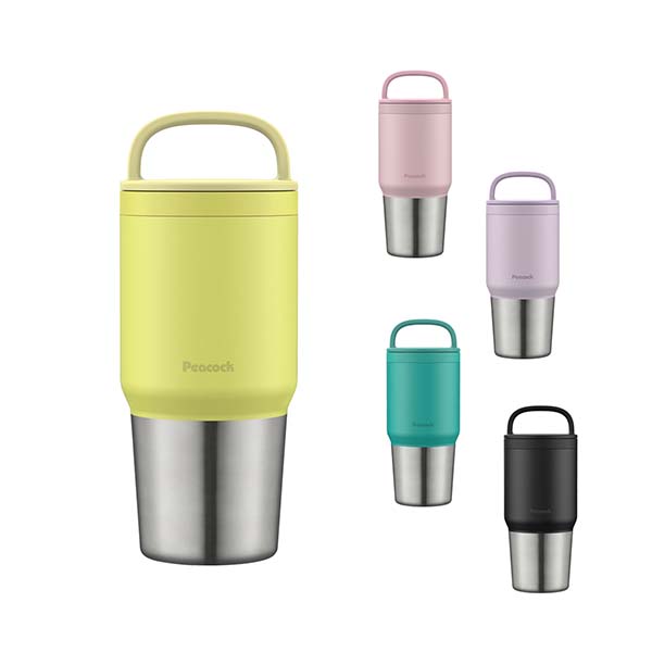 ピーコック タンブラー型 ハンドル付きステンレスボトル 600ml AEF-60