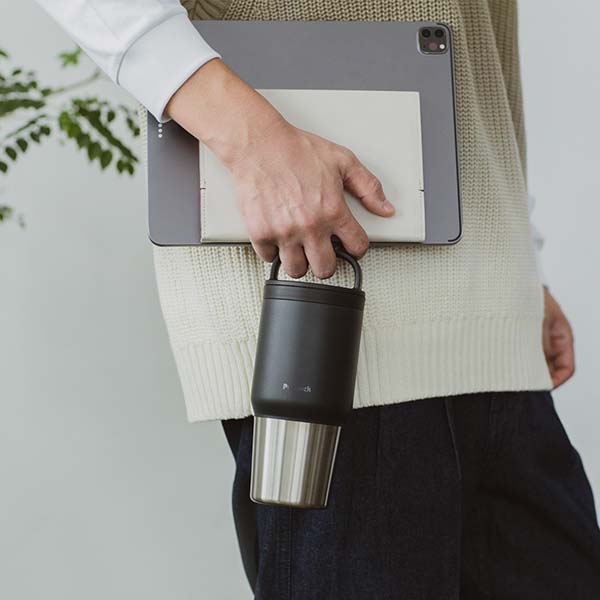 ピーコック タンブラー型 ハンドル付きステンレスボトル 600ml AEF-60