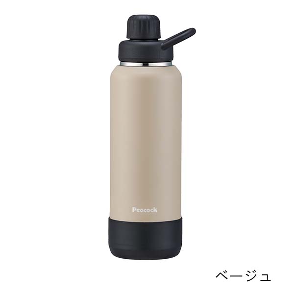 ピーコック 保冷専用 炭酸飲料対応ステンレスボトル 1000ml AJL-R100