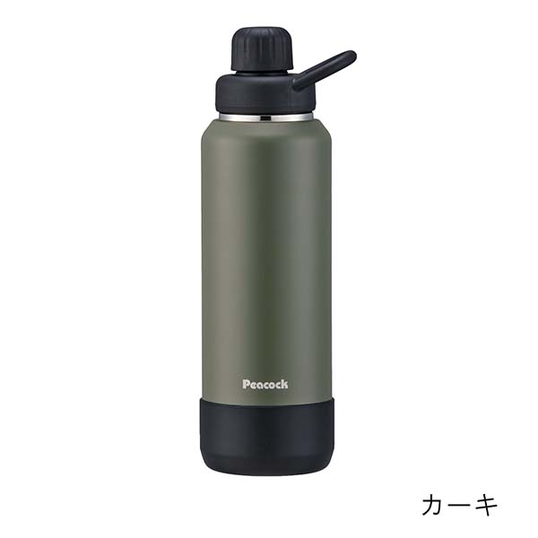 ピーコック 保冷専用 炭酸飲料対応ステンレスボトル 1000ml AJL-R100