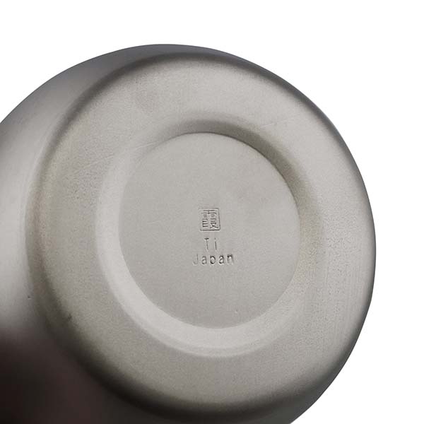 【Made in 燕】チタン製 二重構造ロックカップ 霞 250ml 木箱入り