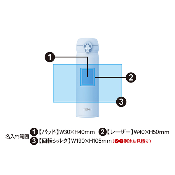 サーモス 真空断熱ケータイマグ ワンタッチステンレスボトル 500ml JNL-S501