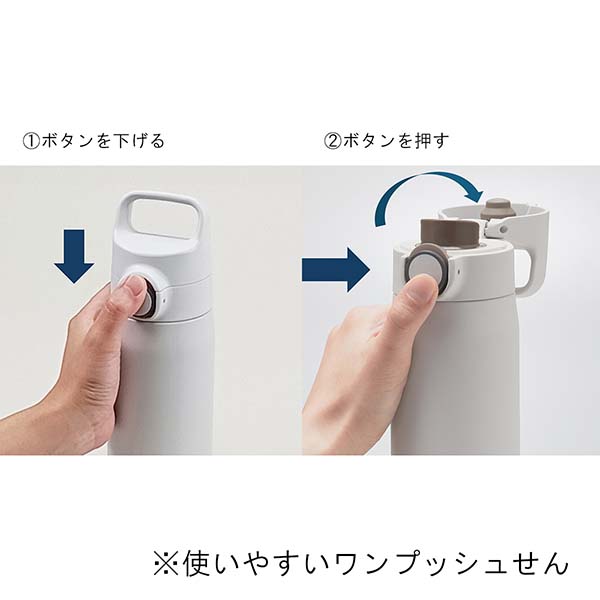 タイガー ハンドル付き 真空断熱ワンタッチステンレスボトル 500ml MTA-J050
