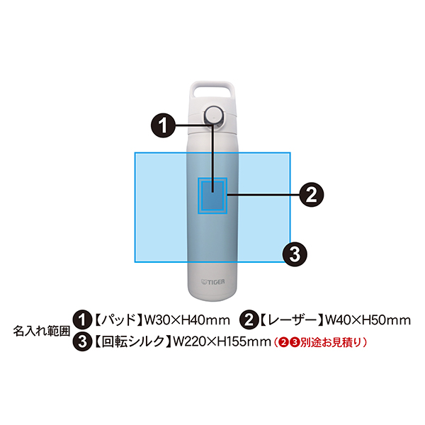 タイガー ハンドル付き 真空断熱ワンタッチステンレスボトル 800ml MTA-J080