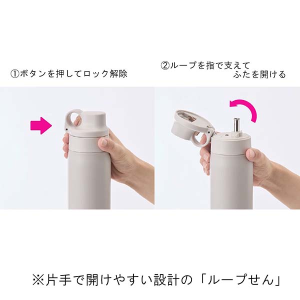 タイガー 保冷専用 真空断熱ステンレス製ストローボトル 750ml MTS-W075