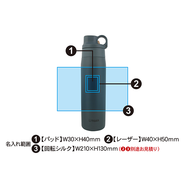 タイガー 保冷専用 真空断熱ステンレス製ストローボトル 750ml MTS-W075
