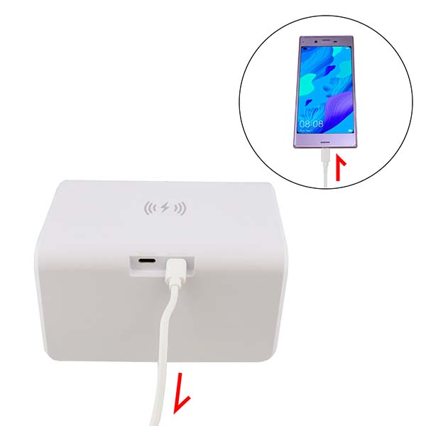 Qi対応 ワイヤレス充電クロック（アップルウォッチ対応）