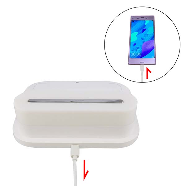 Qi対応 ナイトライト付ワイヤレス充電器 