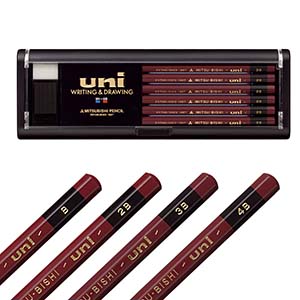 三菱鉛筆 ユニ 6角軸鉛筆12本セット