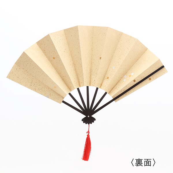 金箔地黒骨 金箔地黒骨 9寸7間